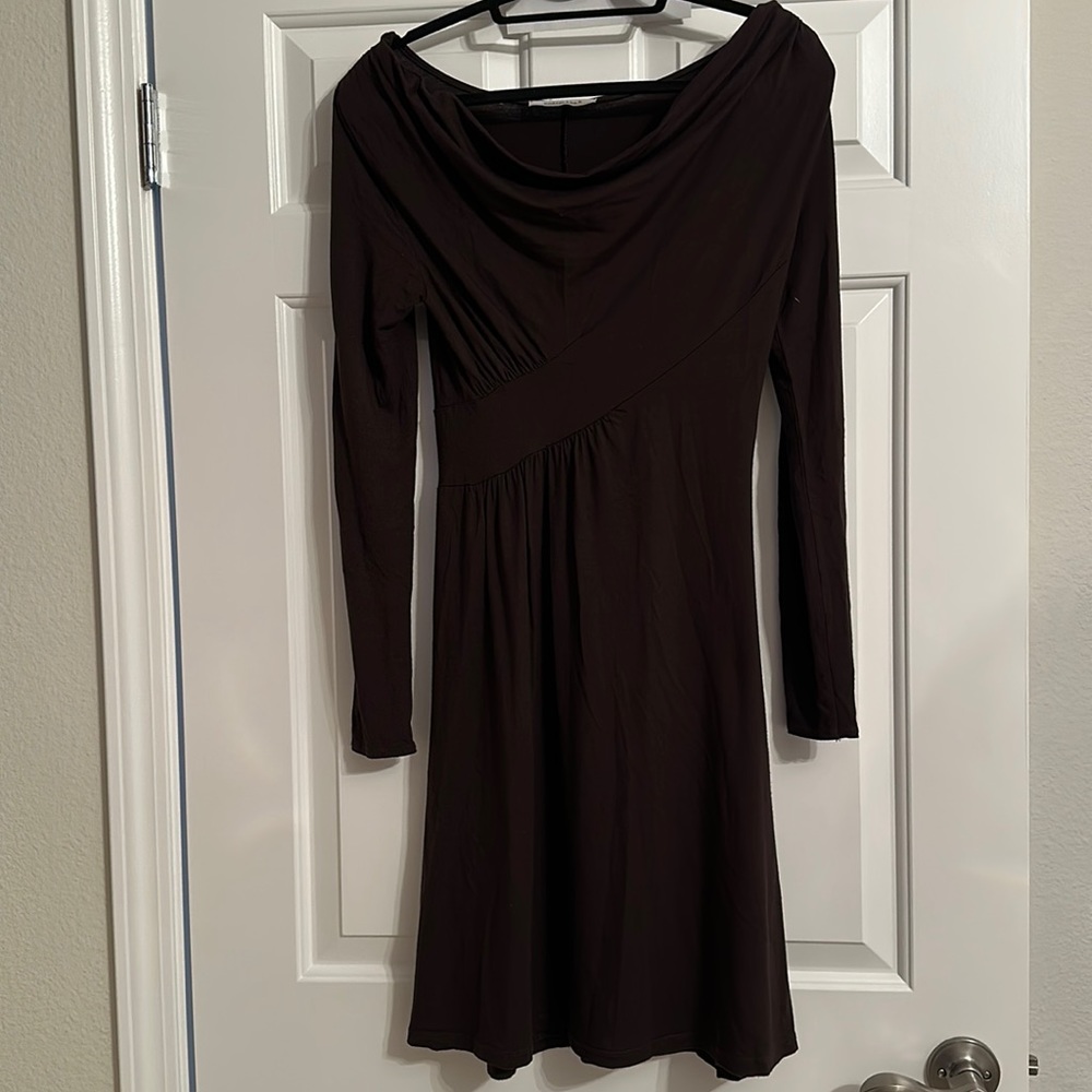 EUC Northland Brown dress cowl neck long sleeve size M/L